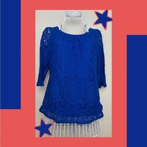 small roz & ali lace work shirt